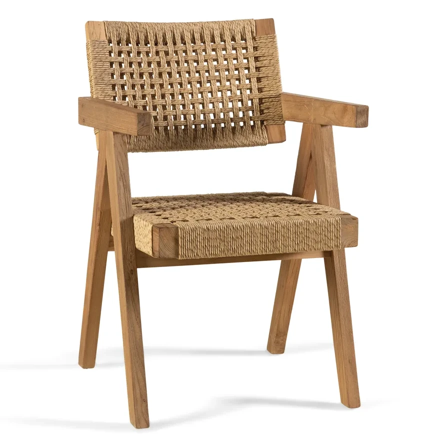 Chaise DERRY – Design fauteuil teck recyclé