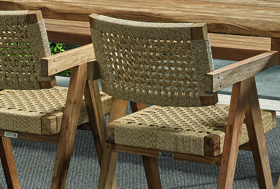 Chaise DERRY – Design fauteuil teck recyclé – Image 5