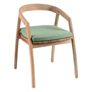 Fauteuil JAKARTA – Teck naturel avec coussin Sunbrella