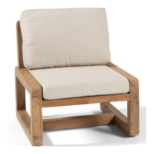 Fauteuil SUSAN – Teck recyclé avec coussins