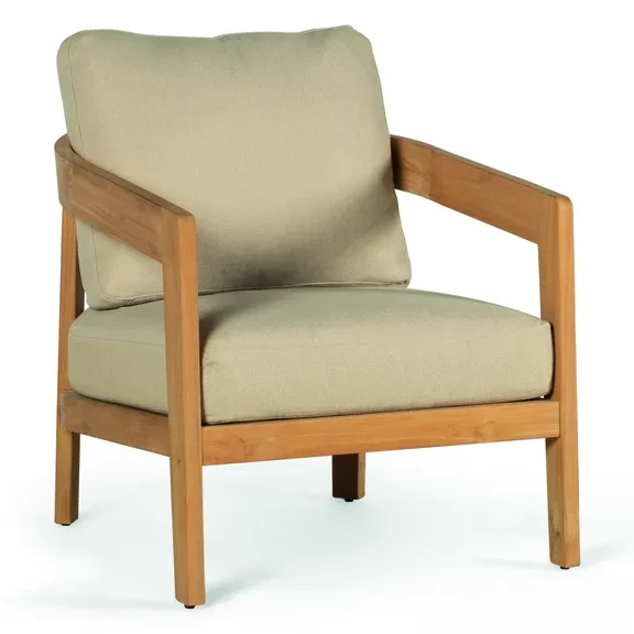 Salon de jardin LECCE dune écru – Salon complet (2 fauteuils + canapé 2,5P + tables basses) – Image 5