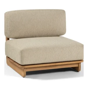 Salon de jardin LILLY – Fauteuil + coussin déco + housse de protection