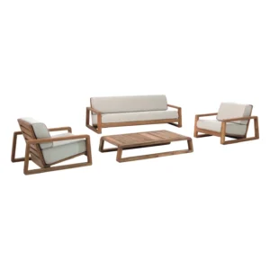 Salon de jardin LONDON – Teck recyclé