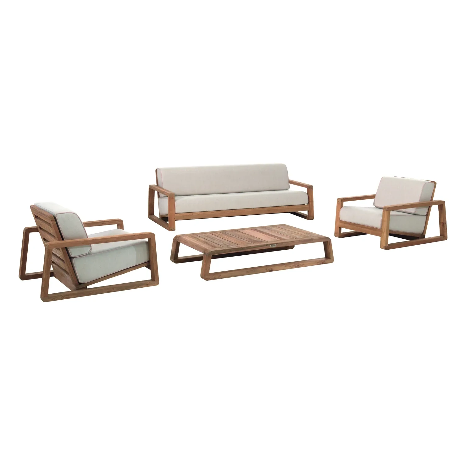 Salon de jardin LONDON – Teck recyclé