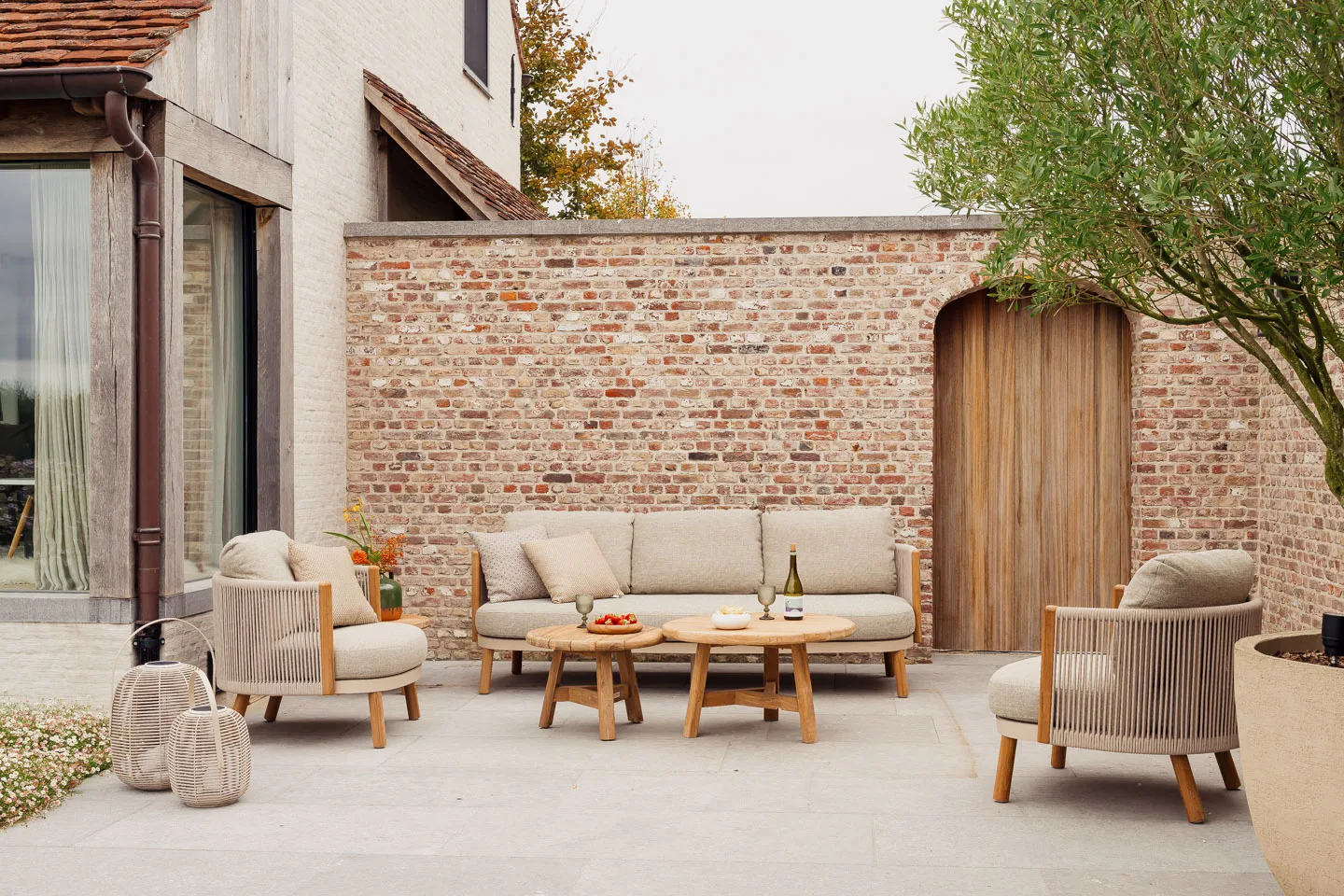 Salon de jardin NINO – Table basse teck – Image 5