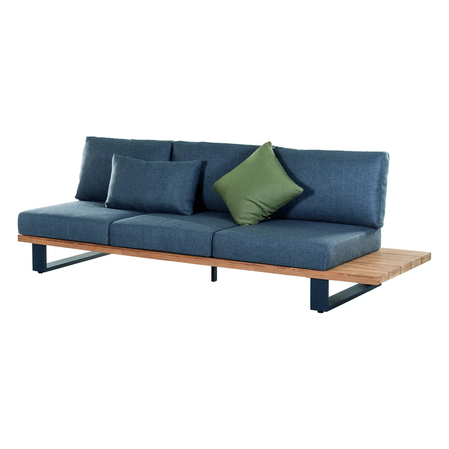 Salon de jardin VALDEZ – Salon complet (canapé 3P coin gauche + canapé 3P + table basse) – Image 3