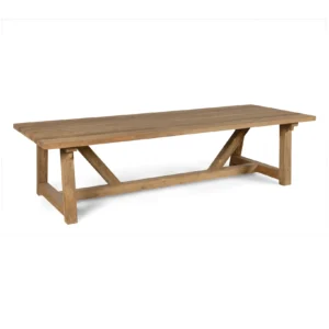 Table rectangulaire COTTAGE – Teck recyclé 120×300