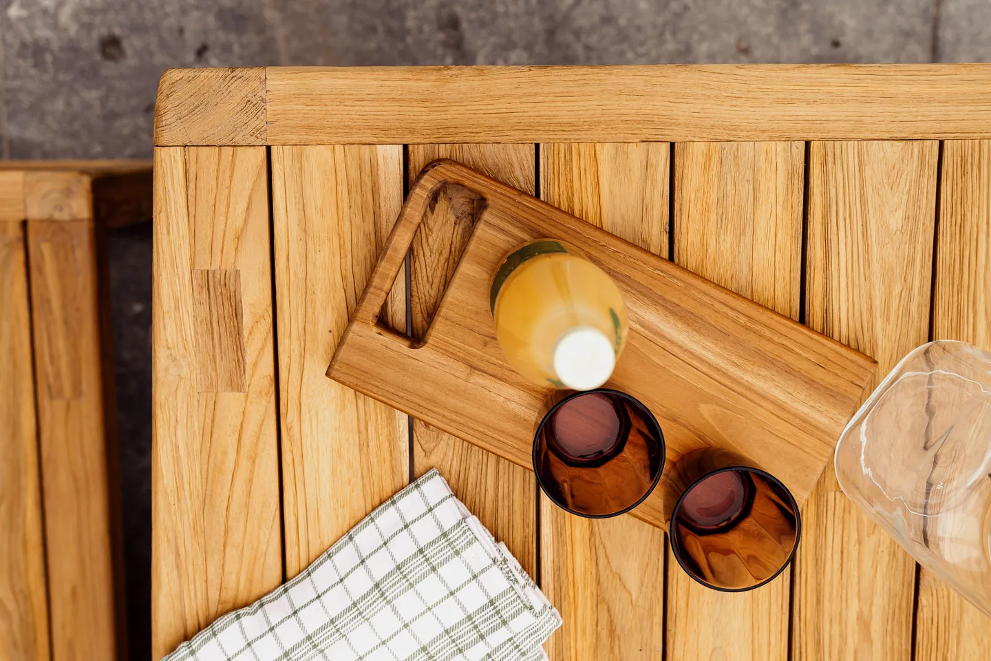 Table rectangulaire MANON – Teck recyclé 220x100 – Image 4