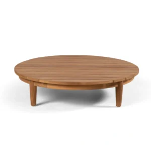 Table basse ronde SANTORINI – Teck (Ø90)